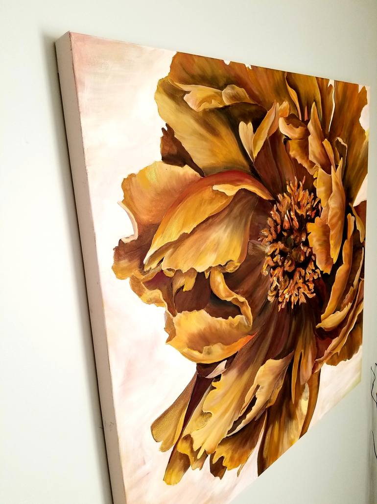 Original Impressionism Floral Painting by Renata Minko