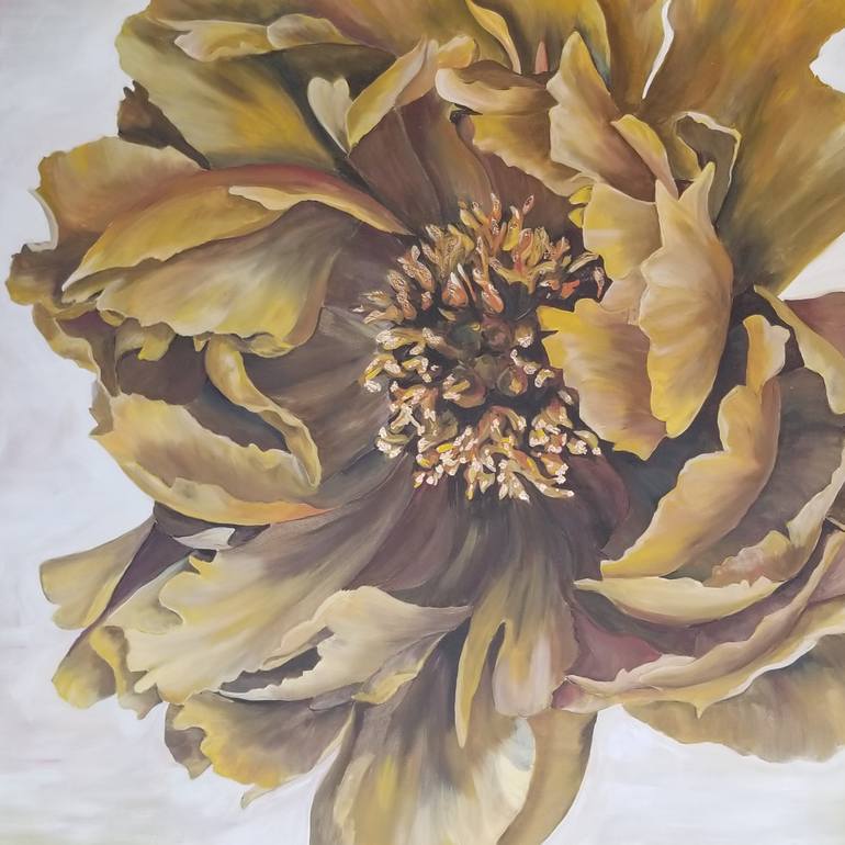 Original Impressionism Floral Painting by Renata Minko