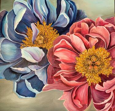 Original Fine Art Floral Paintings by Renata Minko