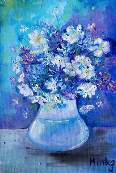 Print of Modern Floral Paintings by Renata Minko