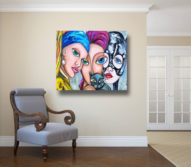 Original Abstract Expressionism Abstract Painting by Renata Minko