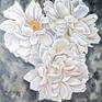 White Flowers Painting by Renata Minko | Saatchi Art