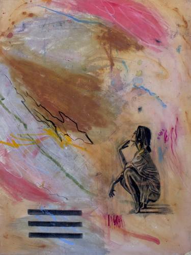 Original Impressionism Women Mixed Media by Madeline K Barry