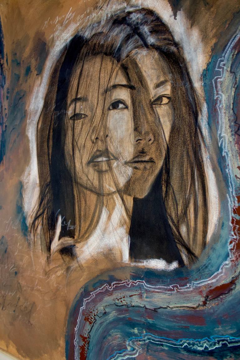 Original Expressionism Women Painting by Madeline K Barry