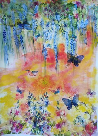 Print of Expressionism Floral Collage by Diana Bradford