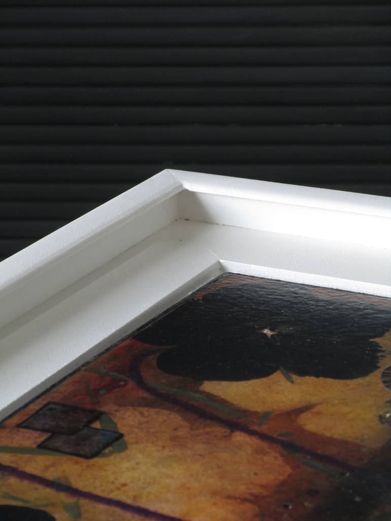 Original Art Deco Floral Painting by Jean-Yves Verne