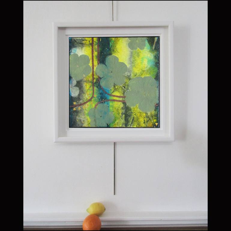 Original Art Deco Floral Painting by Jean-Yves Verne