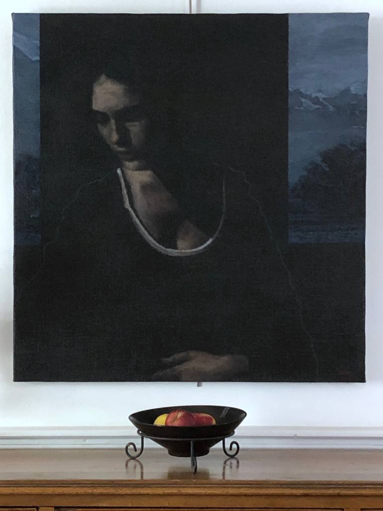 Original Figurative Women Painting by Jean-Yves Verne