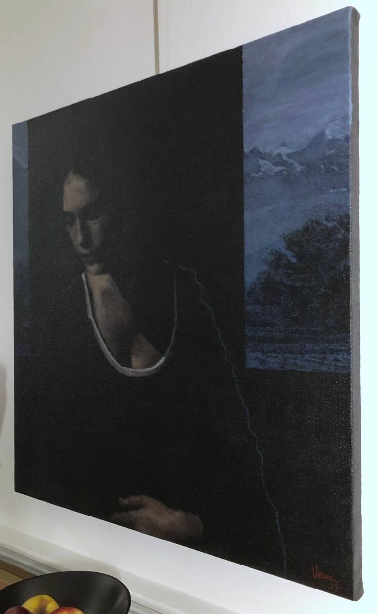 Original Figurative Women Painting by Jean-Yves Verne