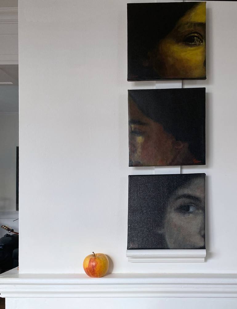 Original Classicism Women Painting by Jean-Yves Verne