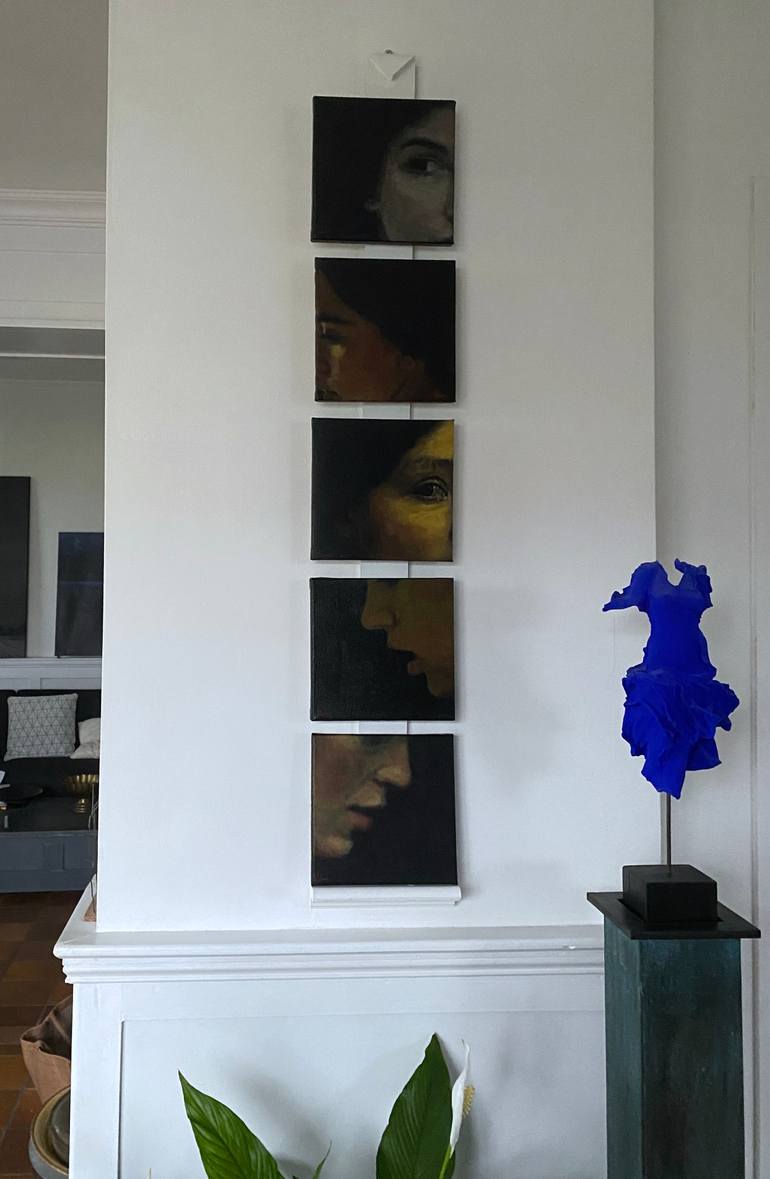 Original Classicism Women Painting by Jean-Yves Verne