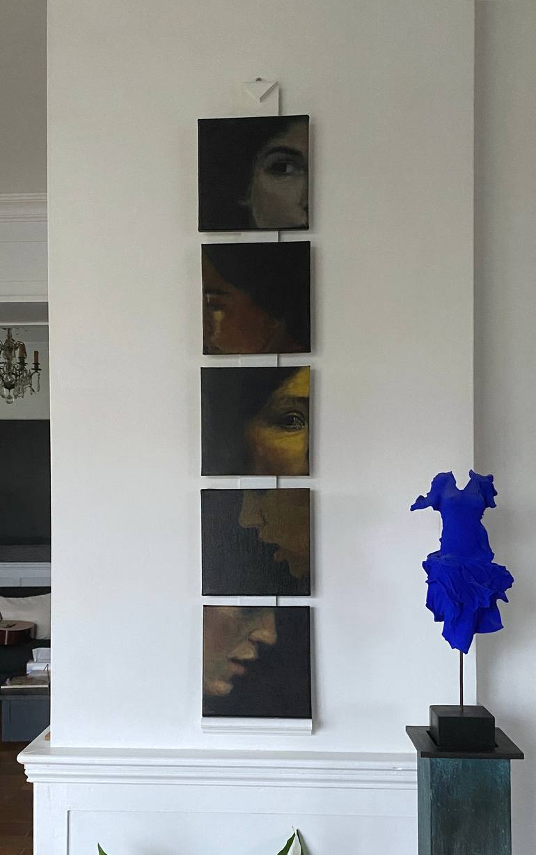 Original Portraiture Women Painting by Jean-Yves Verne
