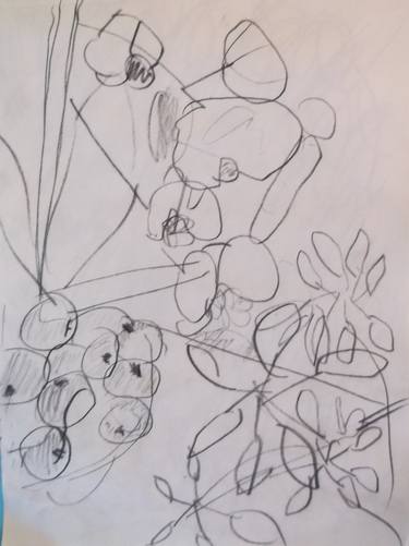 Print of Expressionism Floral Drawings by Miroslav Czippel