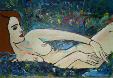 Print of Expressionism Erotic Paintings by Miroslav Czippel