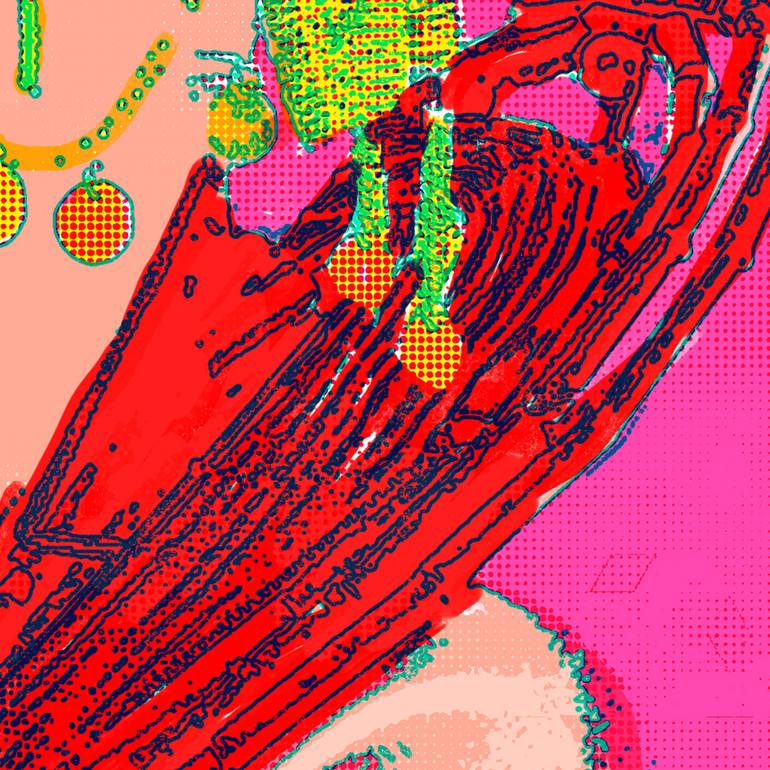 Original Contemporary People Digital by Lucky Friday