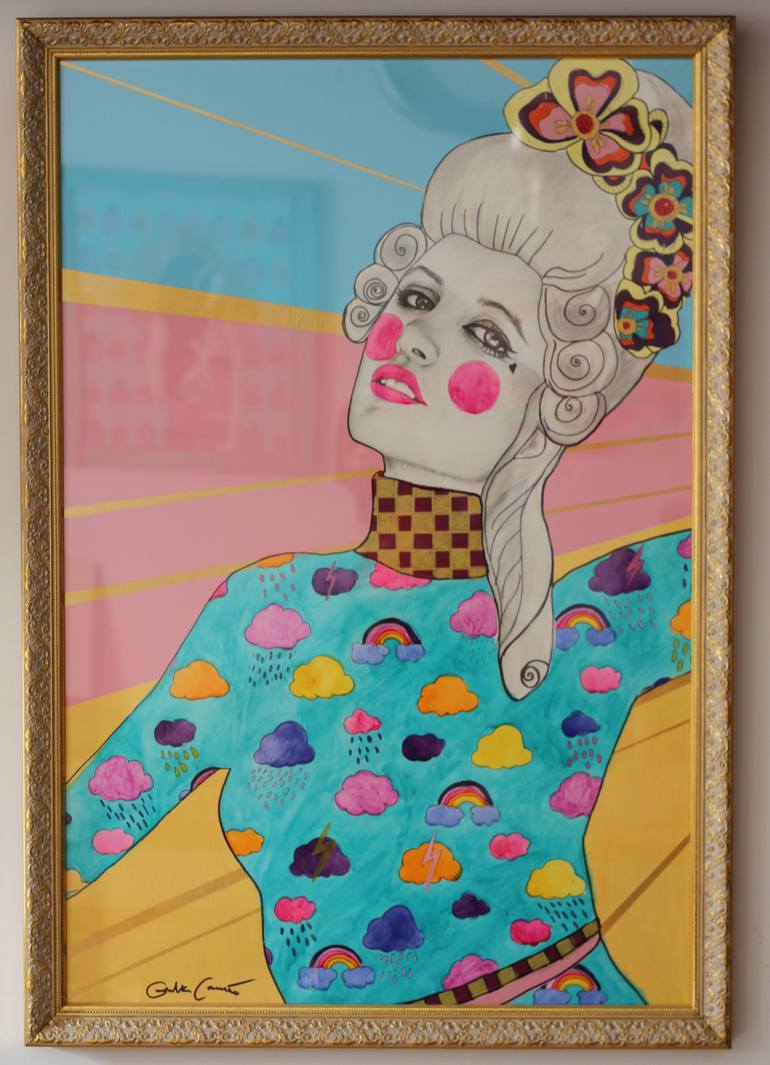 Original Pop Art People Painting by Giulia Caruso