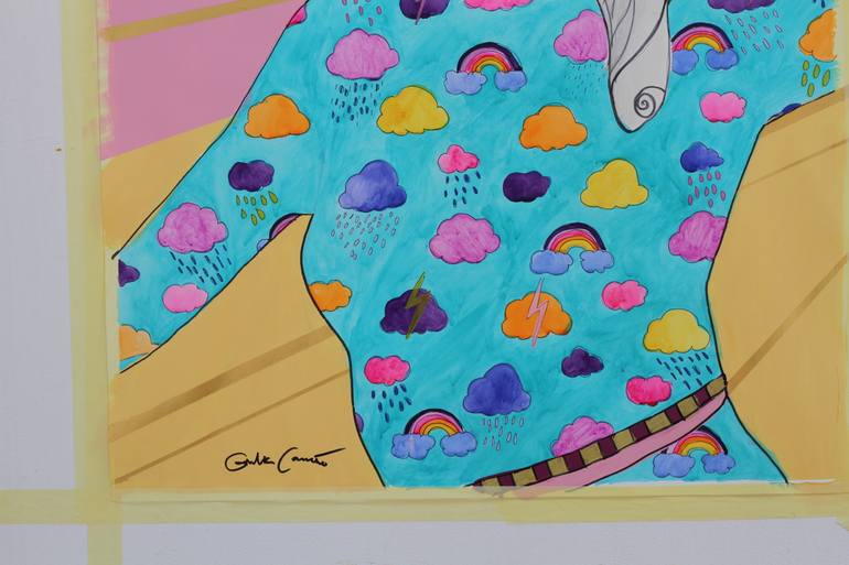 Original Pop Art People Painting by Giulia Caruso