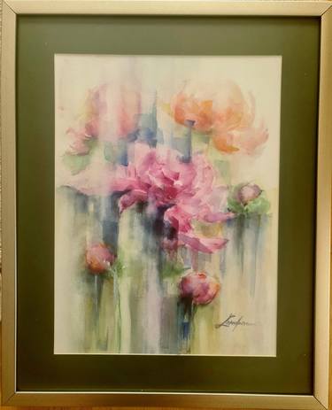 Original Illustration Floral Paintings by loredana popescu-tariceanu