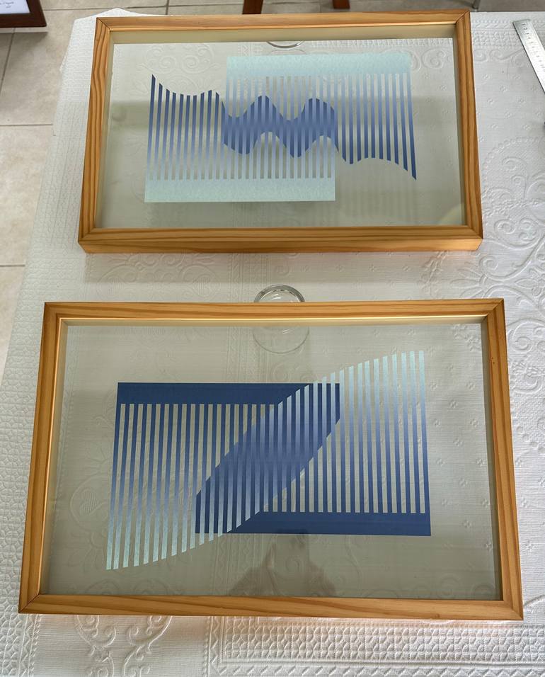 Original Geometric Abstract Sculpture by Flavia Mesquita