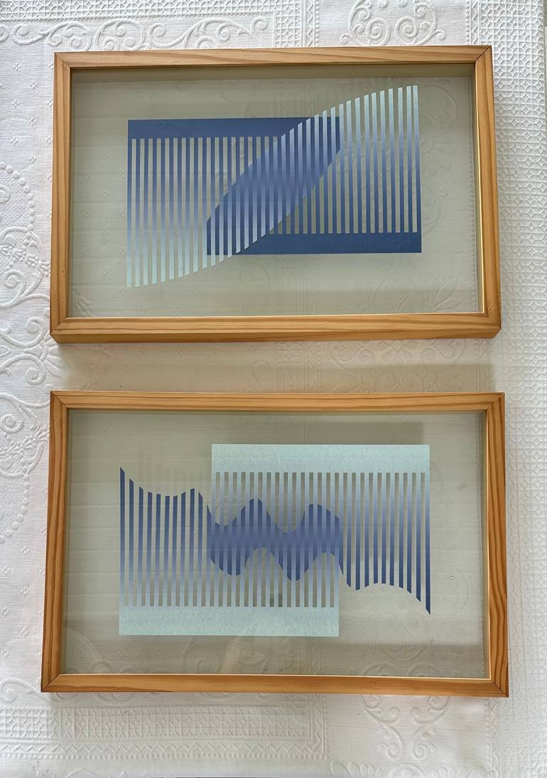 Original Geometric Abstract Sculpture by Flavia Mesquita