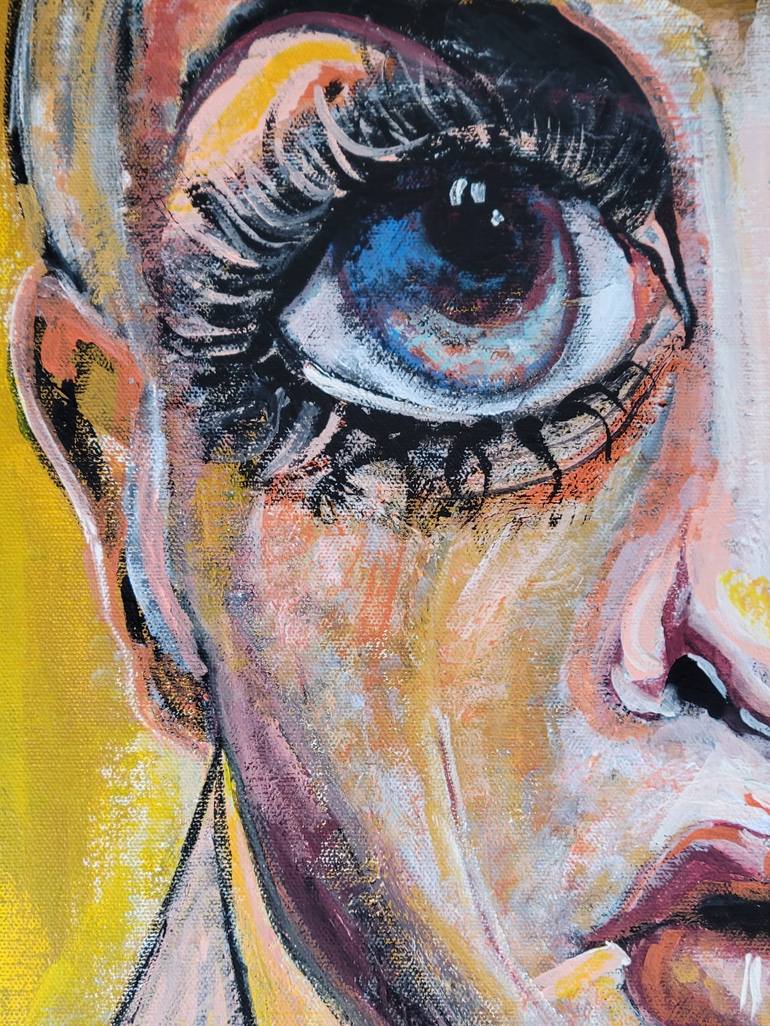 Original Abstract Expressionism Portrait Painting by Lisa Libby