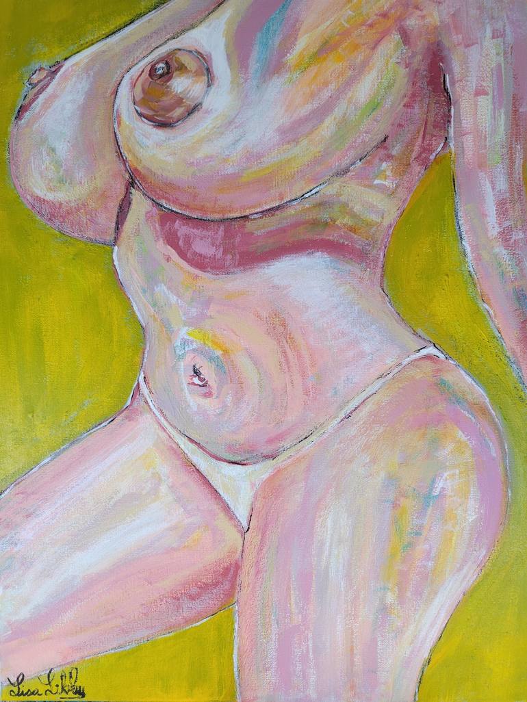 Print of Abstract Expressionism Portrait Paintings by Lisa Libby