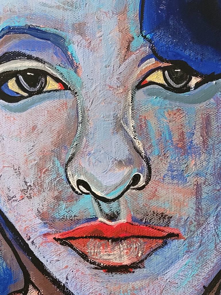 Original Abstract Expressionism Portrait Painting by Lisa Libby