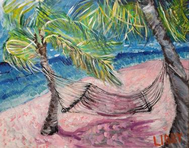 Original Impressionism Beach Paintings by Lisa Libby