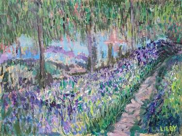 Original Impressionism Garden Paintings by Lisa Libby