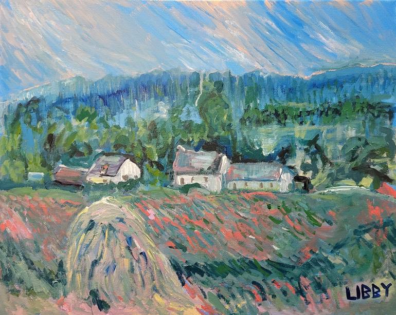 Original Impressionism Landscape Painting by Lisa Libby