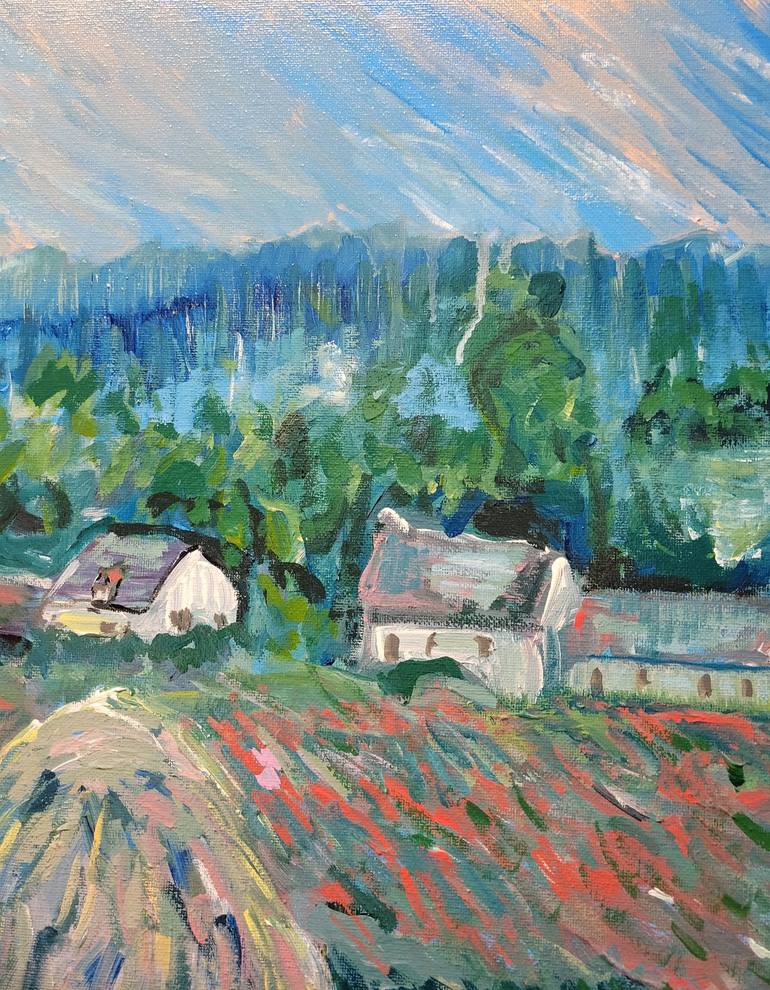 Original Impressionism Landscape Painting by Lisa Libby