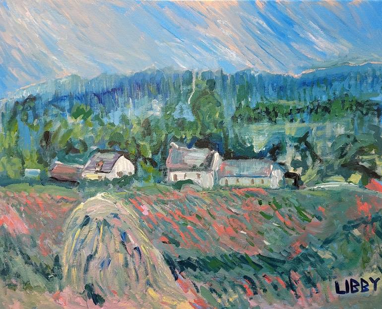 Original Impressionism Landscape Painting by Lisa Libby