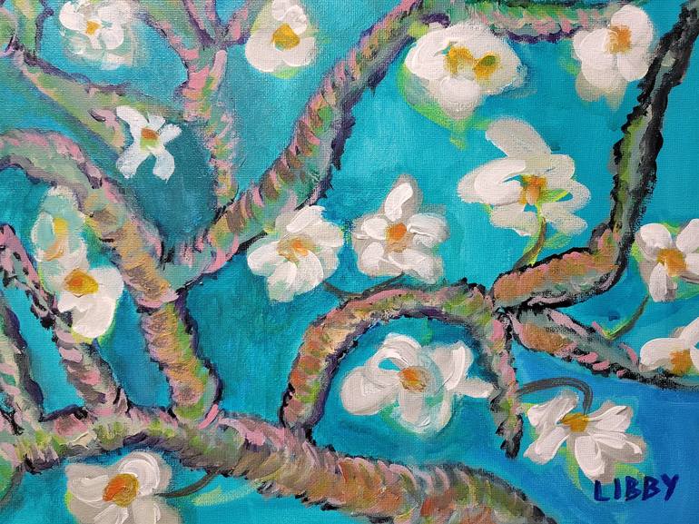 Original Impressionism Floral Painting by Lisa Libby