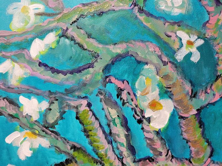 Original Impressionism Floral Painting by Lisa Libby