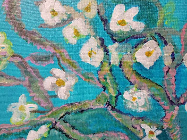 Original Impressionism Floral Painting by Lisa Libby