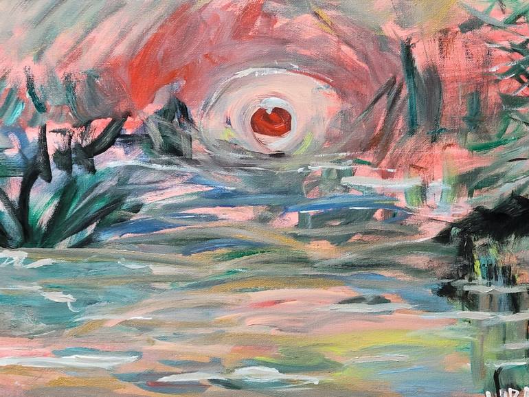 Original Impressionism Landscape Painting by Lisa Libby