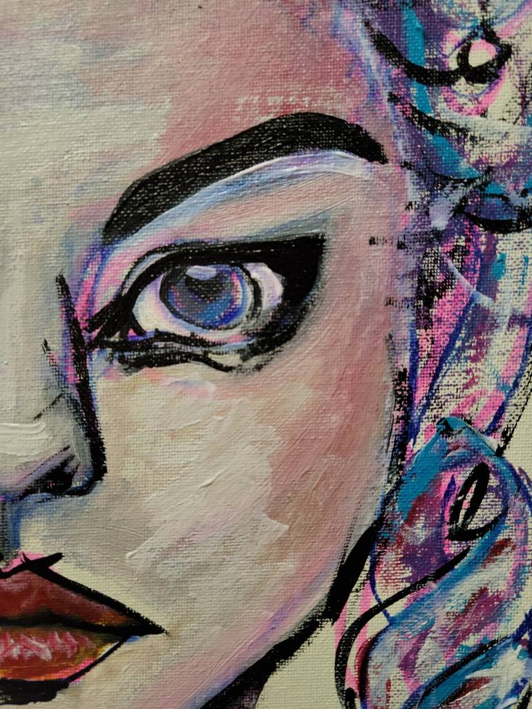 Original Contemporary Portrait Painting by Lisa Libby