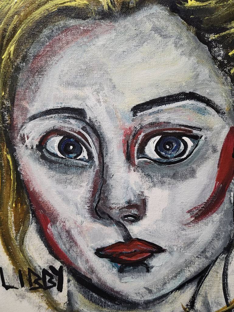 Original Expressionism Portrait Painting by Lisa Libby