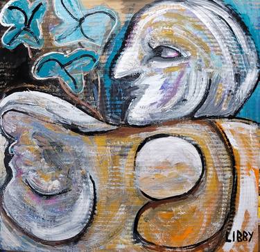 Original Abstract Expressionism Abstract Paintings by Lisa Libby