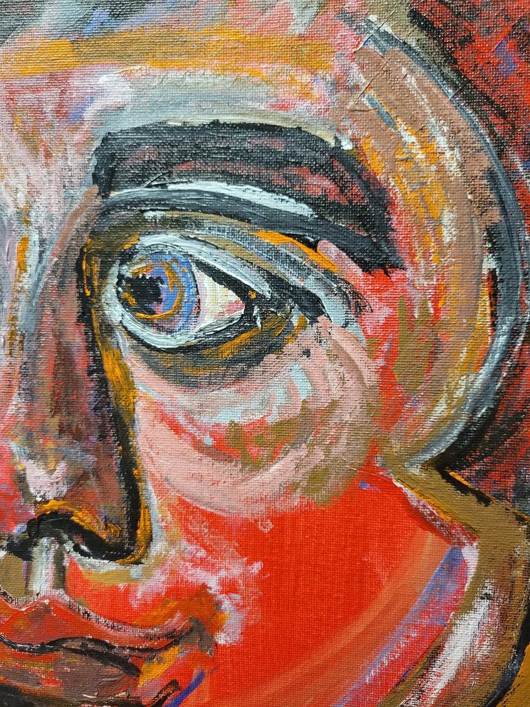 Original Expressionism Portrait Painting by Lisa Libby