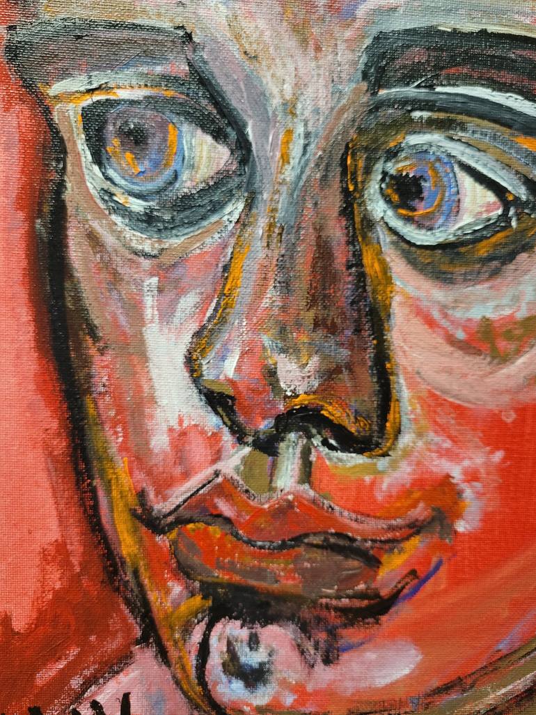 Original Expressionism Portrait Painting by Lisa Libby