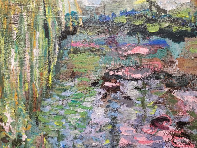 Original Expressionism Landscape Painting by Lisa Libby