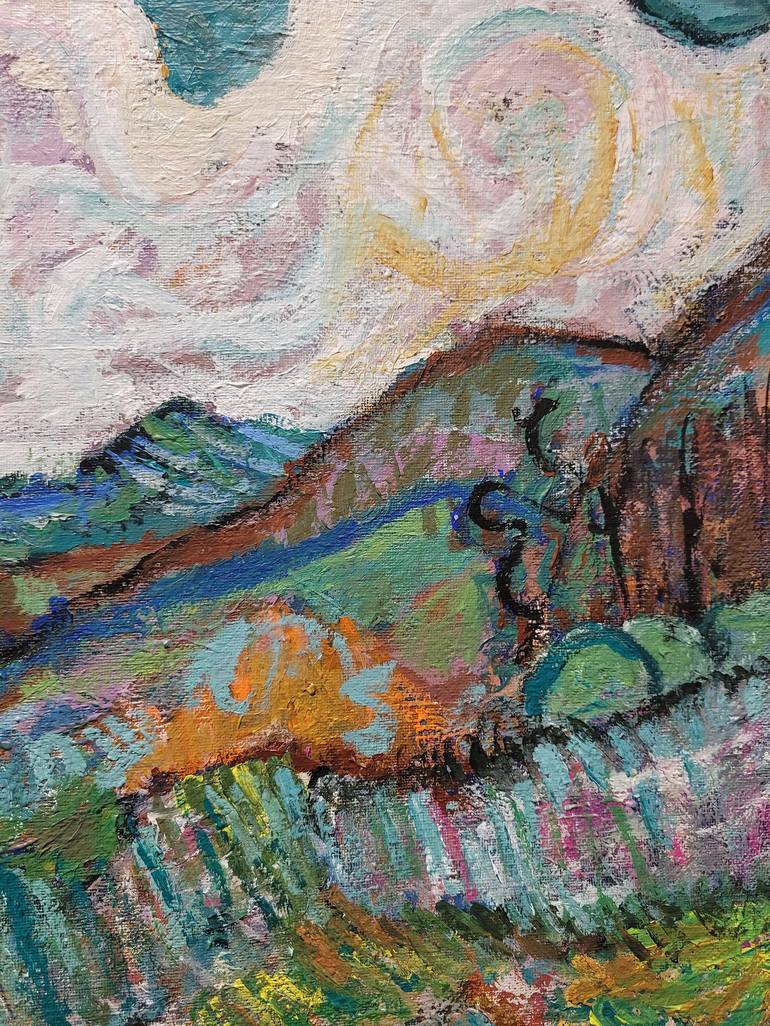 Original Expressionism Landscape Painting by Lisa Libby