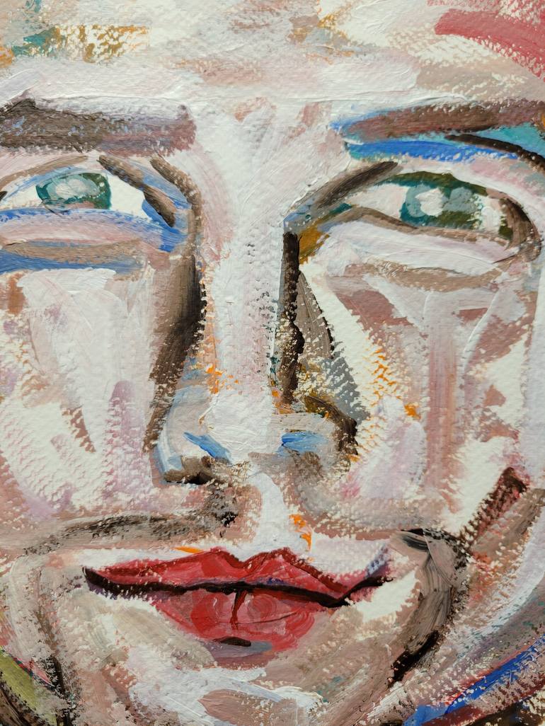 Original Expressionism Portrait Painting by Lisa Libby