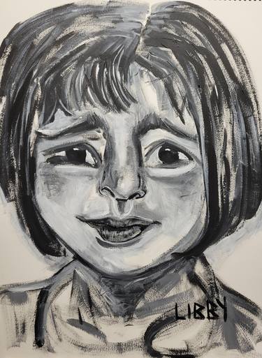Original Figurative Children Painting by Lisa Libby