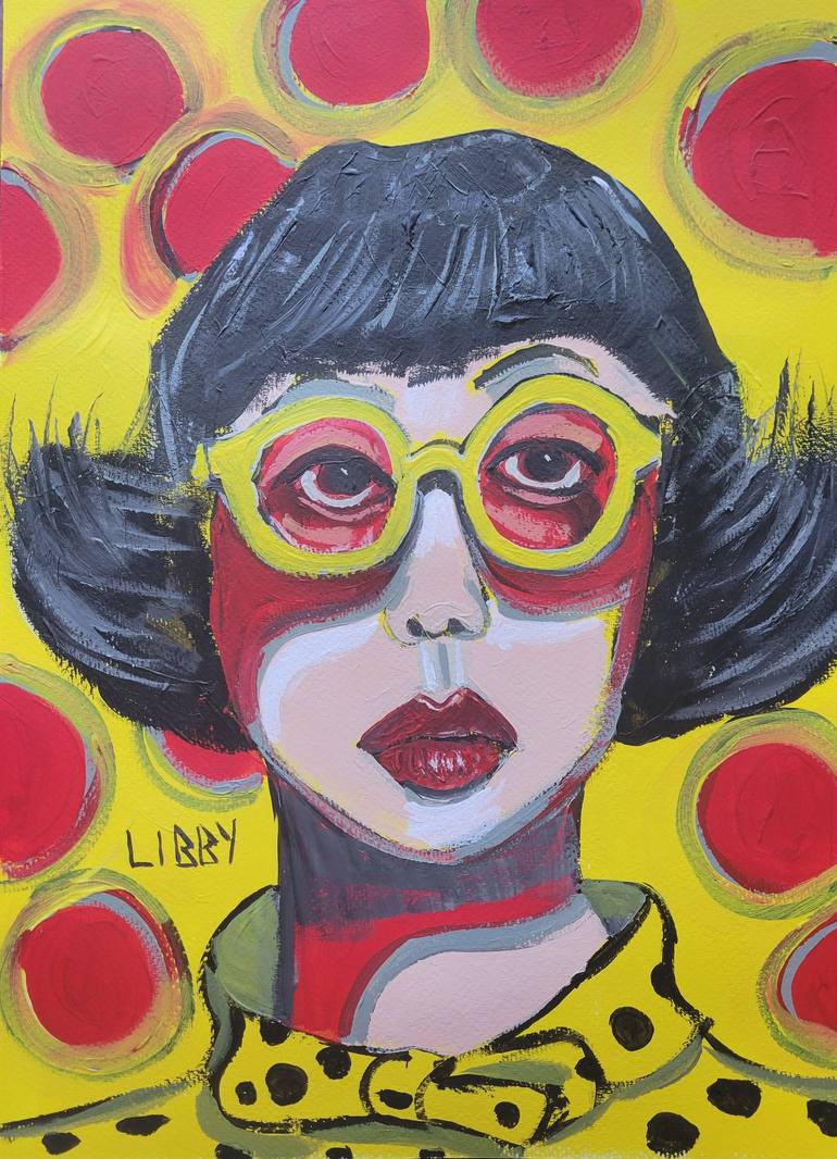 Original Portraiture People Painting by Lisa Libby