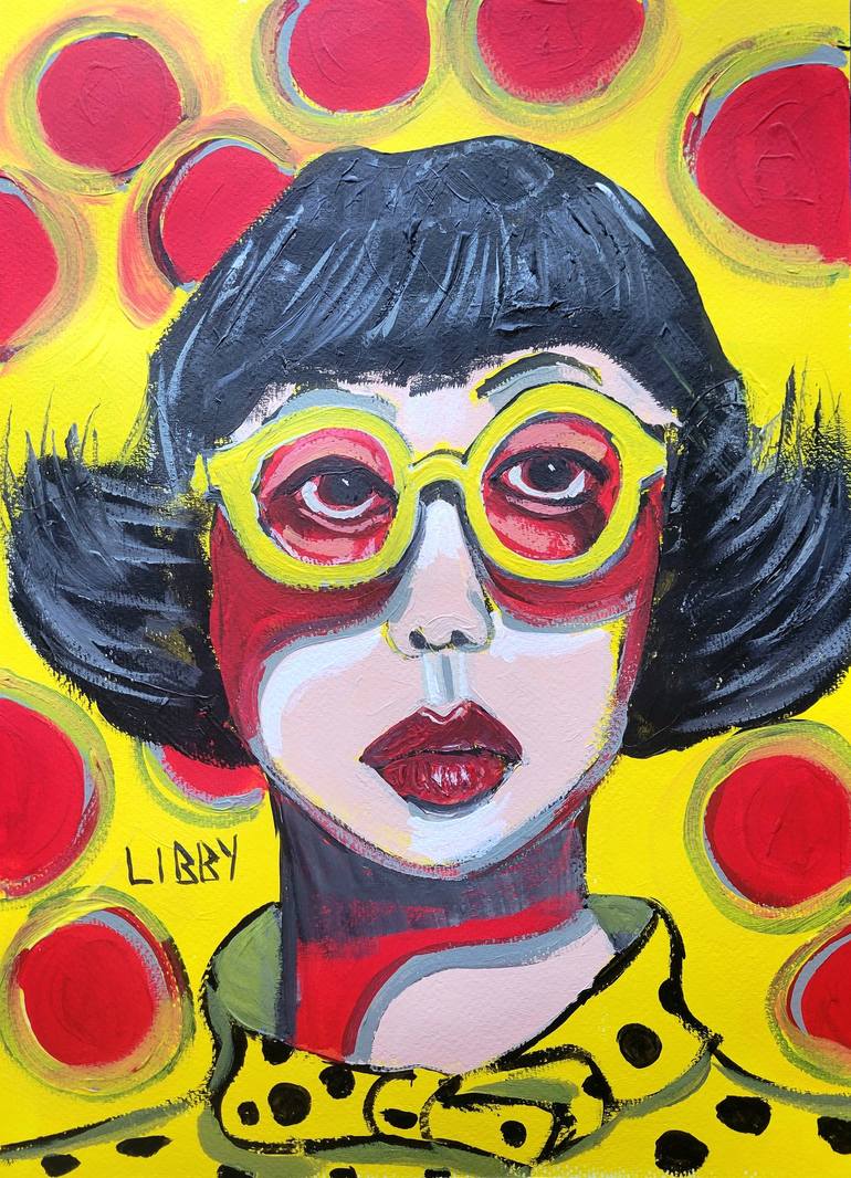 Original Portraiture People Painting by Lisa Libby