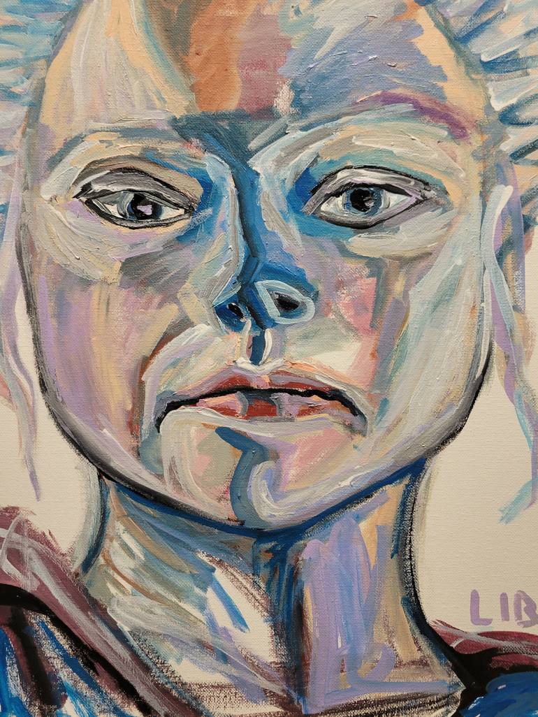 Original Portraiture People Painting by Lisa Libby