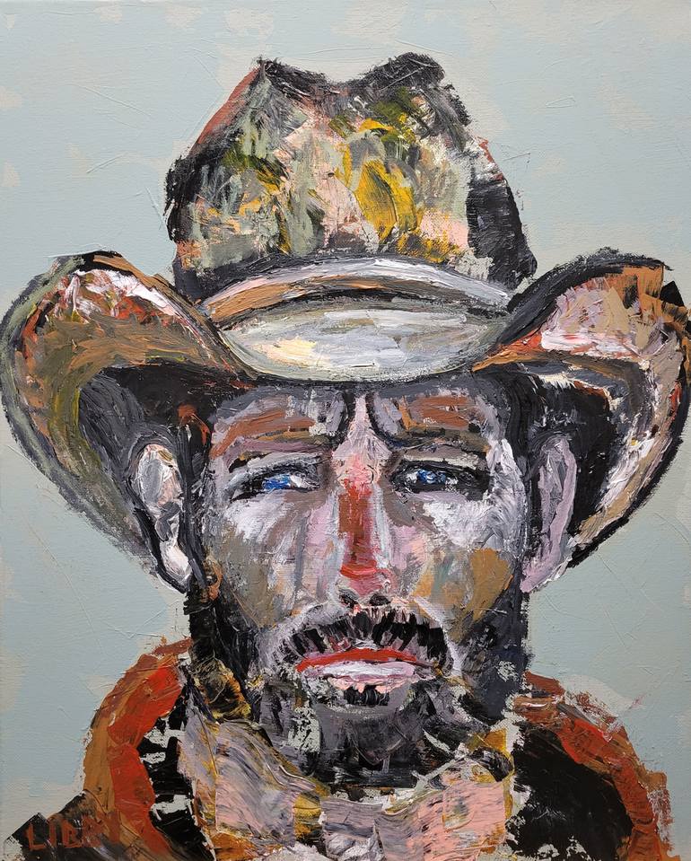 Original Impressionism People Painting by Lisa Libby