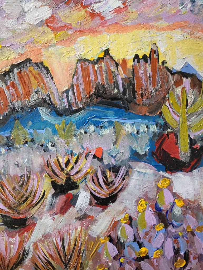 Original Impressionism Landscape Painting by Lisa Libby